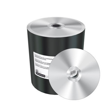 Prof. Line CD-R 700MB|80min 52x speed, silver, unprinted/blank, wide sputtered, diamond dye, Shrink 100