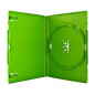 Pack 50 Amaray DVD Case for 1 disc, 14mm, with clips, Green bright