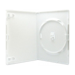 Pack 50 Amaray DVD Case for 1 disc, 14mm, with clips, white