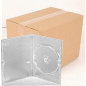 Pack 50 Amaray DVD Case for 1 disc, 14mm, with clips, transparente