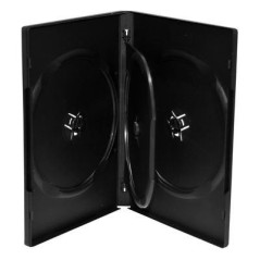 Pack 5 MediaRange DVD Case for 1 disc, 14mm, black