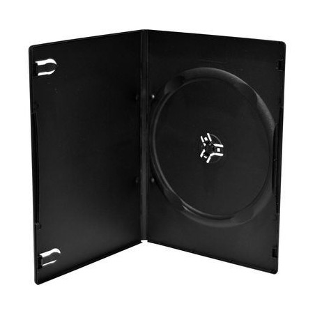 Pack 10 MediaRange Capa DVD slim para 1 disco, 7mm, Preta