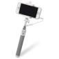 MediaRange Universal Selfie-Stick para Smartphones, com cable, blanco/gris