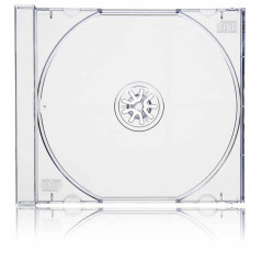 Pack 100 - Eco - 10.4mm CD Jewelcase pour 1 CD/DVD Transparent MediaRange