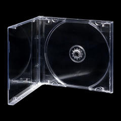 Pack 100 - Eco - 10.4mm CD Jewelcase pour 1 CD/DVD Transparent MediaRange