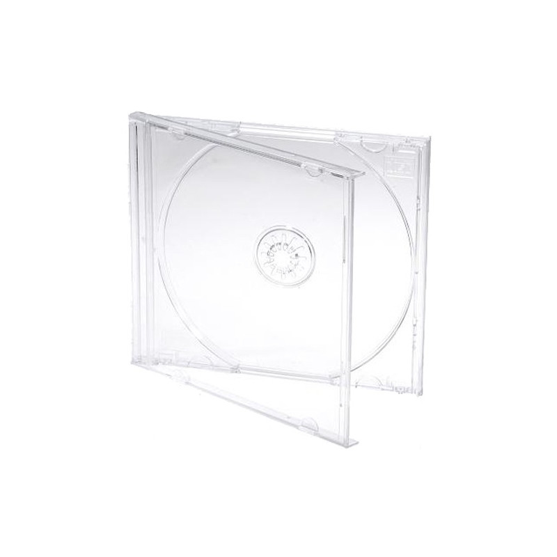 Alta Calidade - Caja CD Jewelcase 10.4mm para 1 CD/DVD Transparente