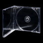 Pack 200 - Alta Calidad - 10.4mm CD Jewelcase para 1 CD/DVD Transparente