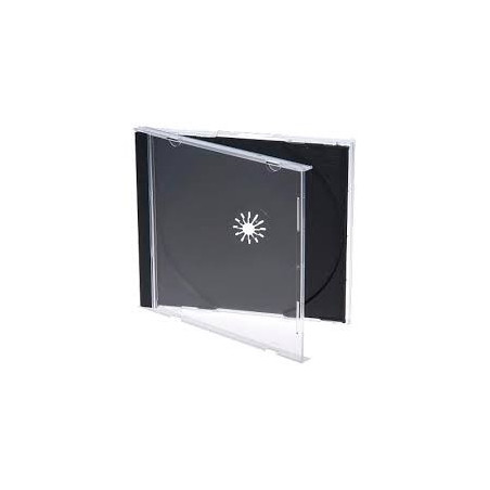 Pack 100 - Eco - 10.4mm Caixa CD Jewel Case Bandeja Preta