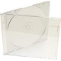 Pack 100- CD Slimcase 5,2mm para 1 CD/DVD Transparente