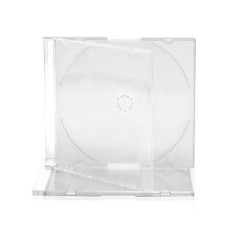 Pack 100- CD Slimcase 5,2mm for 1 CD/DVD Transparente