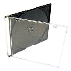 Pack 50 - Alta Calidad - 5,2mm, CD Slimcase for 1 disc, machine packing grade, tray negro