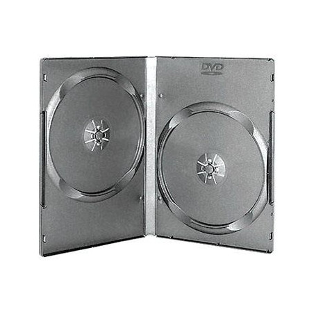 14mm DVD Box Standard para 2 DVDs Black