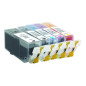 MediaRange ink cartridges, for Canon® PGI-525 and CLI-526 series, with chip, Set 5