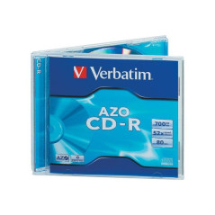 Verbatim CD-R AZO 700MB 52X CRYSTAL SURFACE Jewelcase 10.4m Pack 10