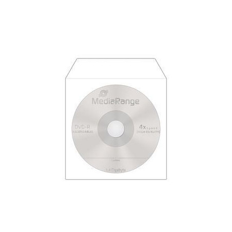 MediaRange bolsa Papel Mini CD/DVD (8cm) com Solapa-Ventana 50ud