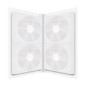 MediaRange Folder for 48 discs, with writeable index, transparent/white