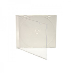 Pack 100- Étui CD Slimcase 5,2mm pour 1 CD/DVD blanc