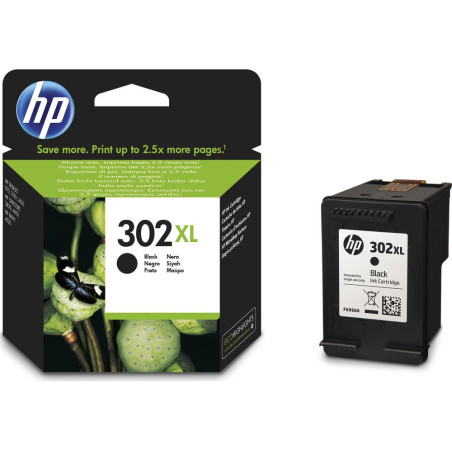 HP 302XL PRETO CARTUCHO DE TINTA ORIGINAL F6U68AE