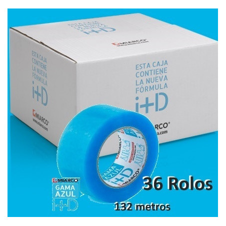 36 rolos - Cinta precinto ecologico 48mmx132 Transparente (22742)