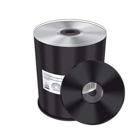 CD-R Mediarange 52x Silver Thermal Printable 100 uds (Preto)