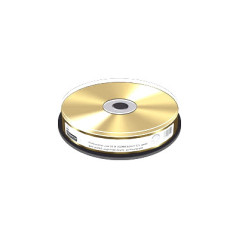 Prof. Line CD-R 52x 700MB MediaRange Oro Verdadeiro, Blank Cake 10