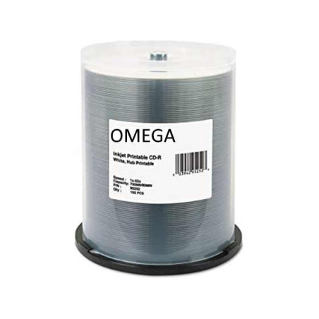 CD-R OMEGA 700MB 52X INKJET FF PRINTABLE - 100 UNI