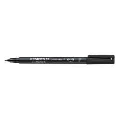 Staedtler Lumocolor 318 Rotulador Permanente - Punta Fina Redonda - Trazo 0.6mm - Color Negro