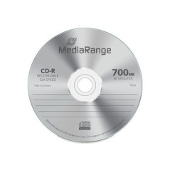 MediaRange CD-R 700MB 80min 52x speed, Cake 100