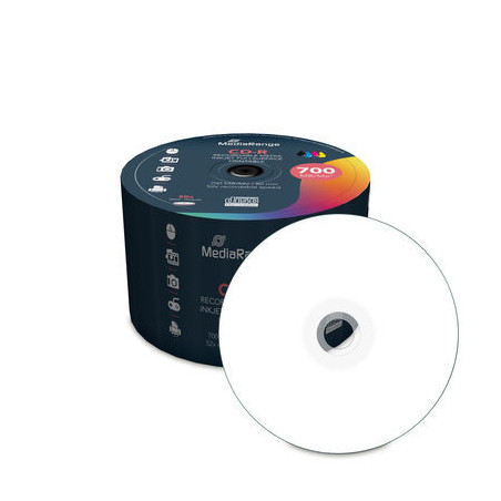 CD-R 52x Printable Mediarange 700MB, FF, Cake 50