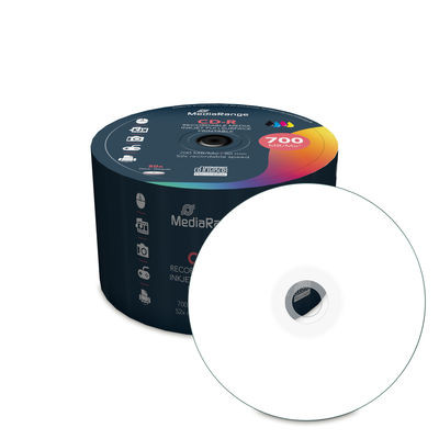 CD-R 52x Printable Mediarange 700MB, FF, Cake 50 