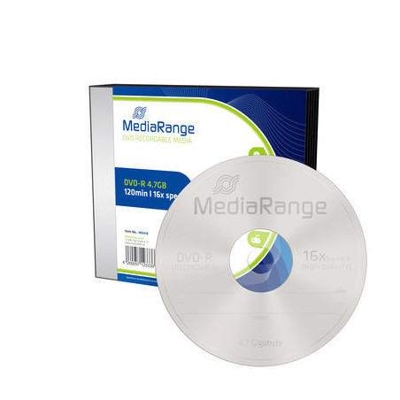 DVD-R Mediarange 4.7GB 16x speed with Slimcases