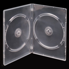 DVD Box 2 Disco 14mm Transparente MediaRange