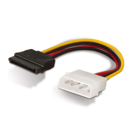 Câble d'alimentation SATA - Molex 4pin/M-SATA Femelle - 16cm - 100% Cuivre