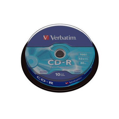 Verbatim CD-R 700MB 52X EXTRA PROTECTION SURFACE Cake 10