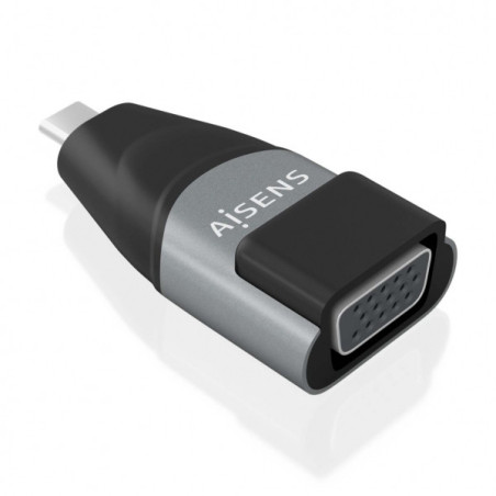 Conversor USB-C para VGA de alumínio - Transmissão de sinal USB para VGA