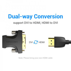 Adaptador HDMI Hembra a DVI (24+1) Macho