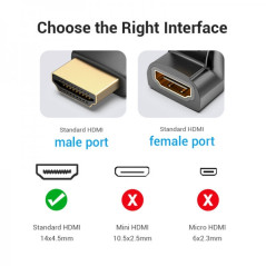 HDMI Male to HDMI Female Adapter 4K