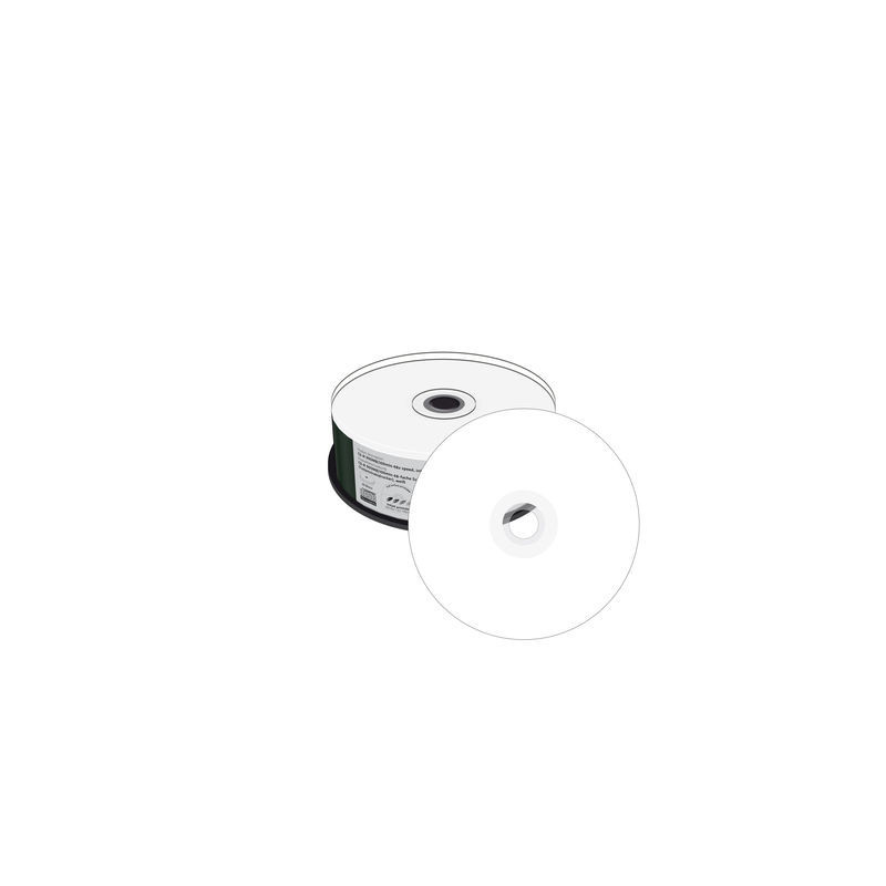 CD-R 900MB|100min 48x speed, inkjet fullsurface printable, Cake 25