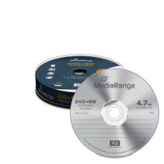 MediaRange Rewritable DVD+RW 4.7GB I 120min, 4x Speed, Cake 10