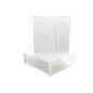 CD Slimcase para 1 disco, 5,2 mm, bandeja transparente, Pack 10