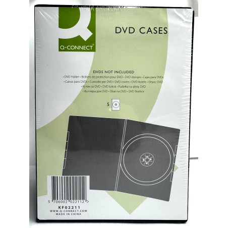 Pack 5 - Caixa 14MM Preta para 1 Disco