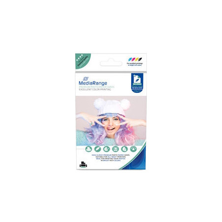 MediaRange Papel Foto Brillante 220 G/m2 Pack 50 uds 100x150mm