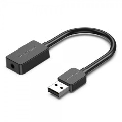 Carte son Vention USB A vers jack femelle 3,5 mm - Noir