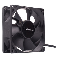 Unykach 80mm Fan - Max Speed ​​2000rpm - Black Color