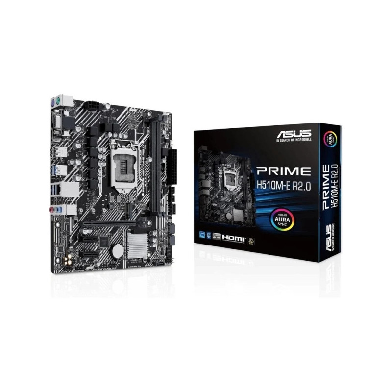 Asus Prime H510M-E R2.0 Motherboard Intel 1200 2x DDR4, Intel® 1GB Ethernet, USB 3.2 Gen 1 Type A, MicroATX