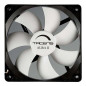 Ventilateur Tacens Aura II 120 mm - Boîtier noir, pales blanches - Vitesse Max. 1200 tr/min