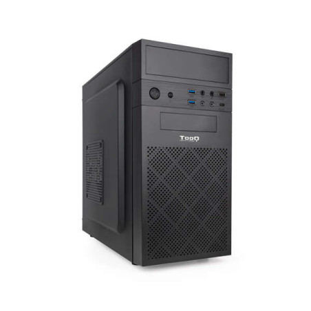 Boîtier mini tour Tooq Micro-ATX/Mini-ITX - Lecteur 3,5", 2,5" pris en charge - USB3.0, 2.0, Ventil. 120 mm incl.