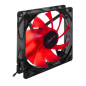 Ventilateur Unykach 120 mm avec LED rouge - Vitesse maximale 1200 tr/min