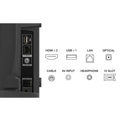 Téléviseur intelligent TCL S54 40" LED Full HD 1080p HDR10 - Wi-Fi, HDMI, USB 2.0, Ethernet, Bluetooth