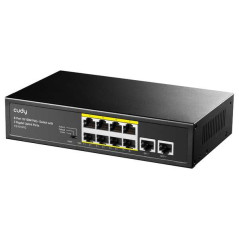 Cudy FS1010PG Switch PoE+ 10/100M de 8 portas com 2 portas de uplink